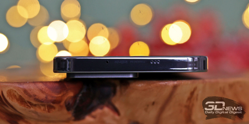  Infinix ZERO 20, верхняя грань: микрофон и динамик 