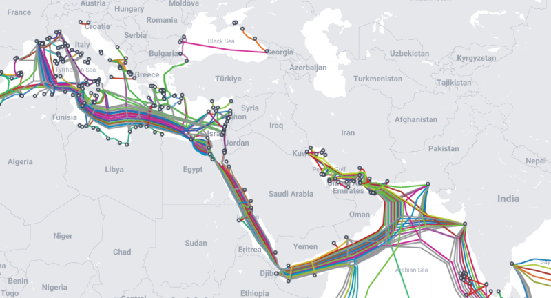  Источник: Submarine Cable Map / TeleGeography 